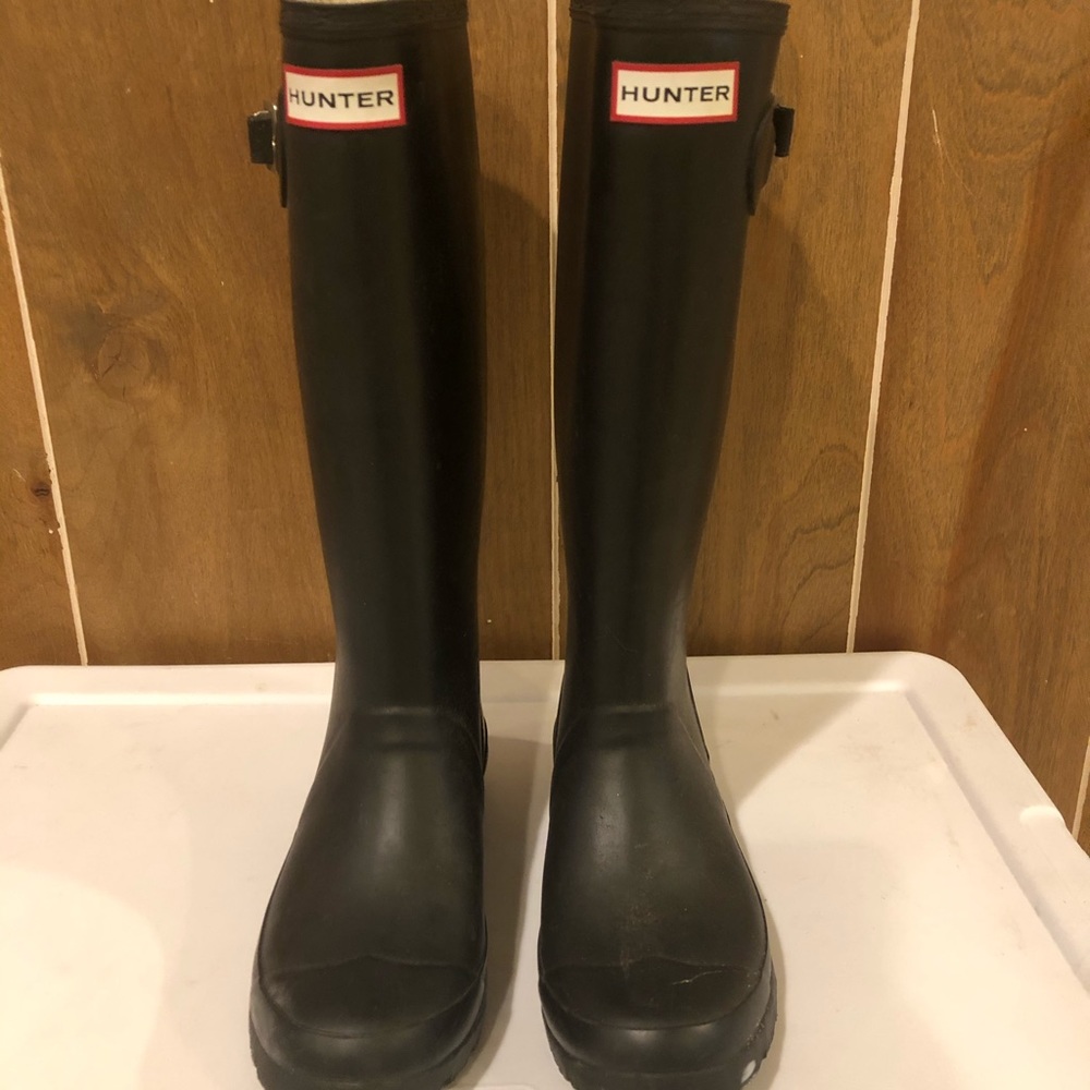 Hunter Huntress women’s wide calf boots sz 5